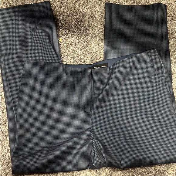 Amanda & Chelsea Pants - Amanda & Chelsea Blue and Black Houndstooth Pants